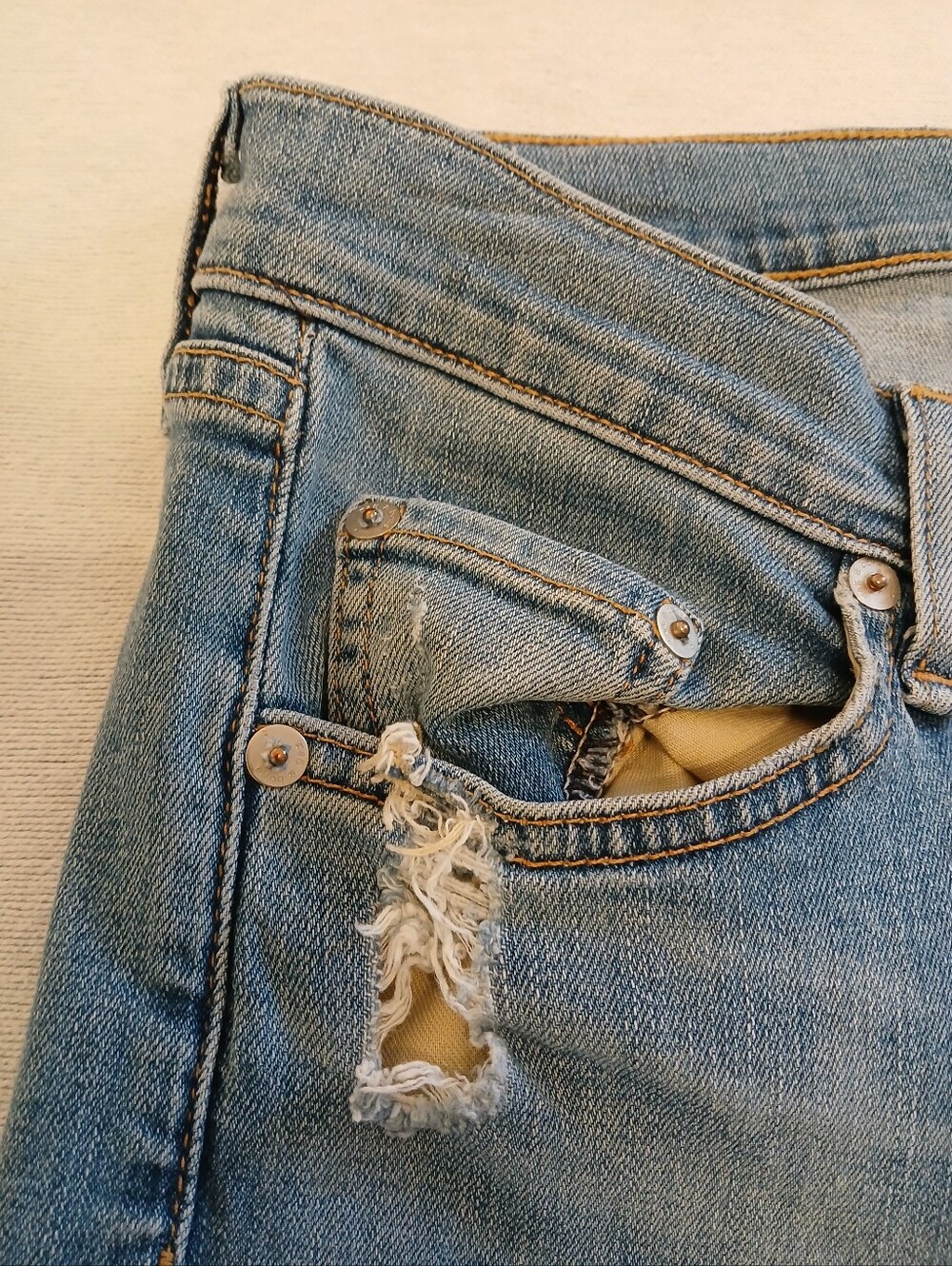rag & bone 30 Everton Women’s Blue Skinny Jeans - Distressed Mid Wash Revolve - Picture 9 of 16